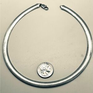 Sterlingg Silver Choker necklacee